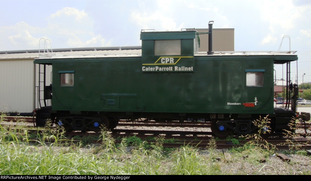 Cater Parrott Railnet CPR 5744 Caboose on display